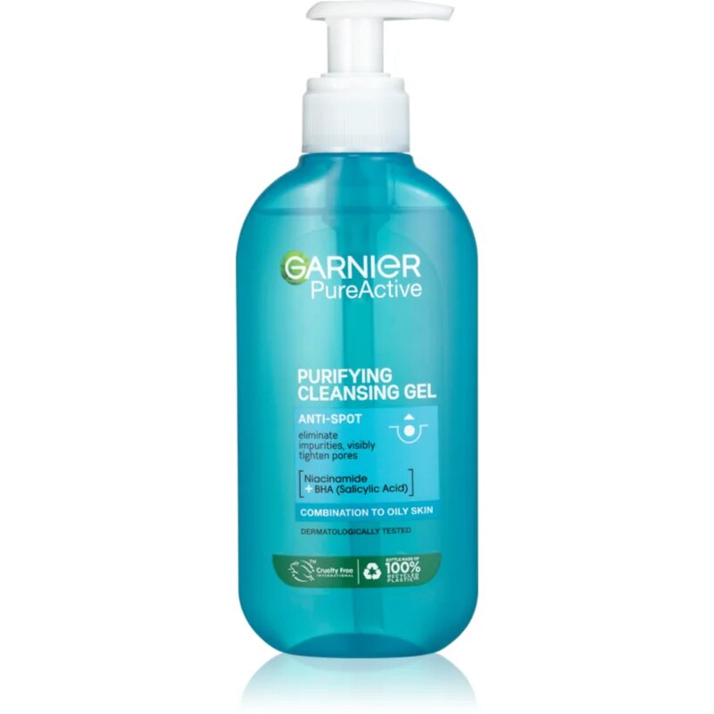 Garnier Pure почистващ гел за проблемна кожа акне 200 мл.