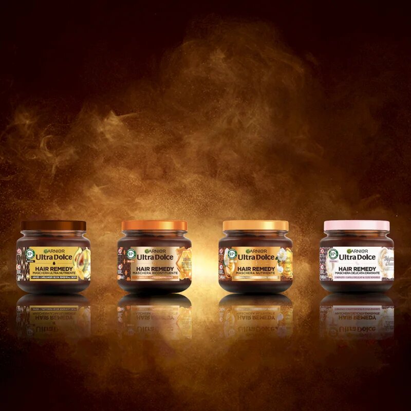 Garnier Ultra Doux Avocado Oil and Shea Butter подхранваща маска за суха коса 340 мл.