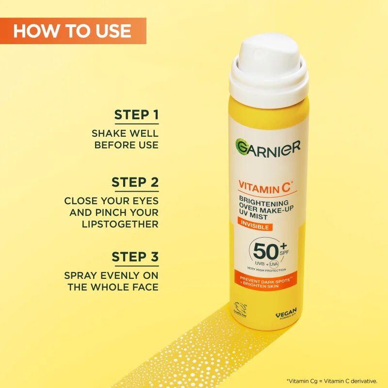 Garnier Vitamin C мъгла за лице (озаряващ) SPF 50+ 75 мл.