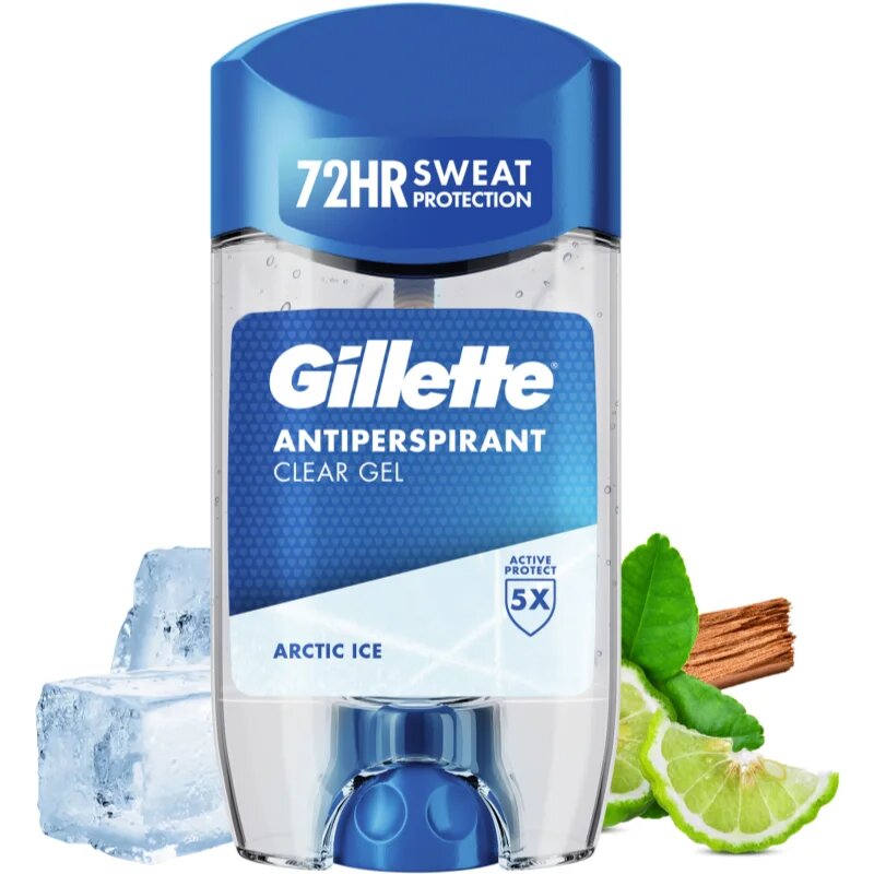 Gillette Arctic Ice гел против изпотяване за мъже 70 мл.