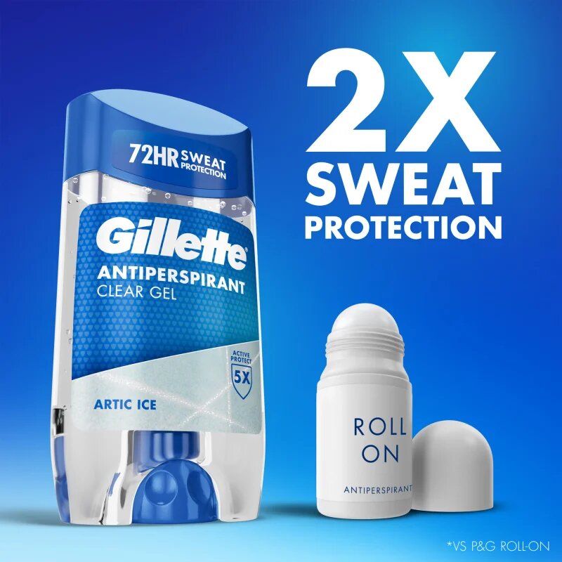 Gillette Arctic Ice гел против изпотяване за мъже 70 мл.