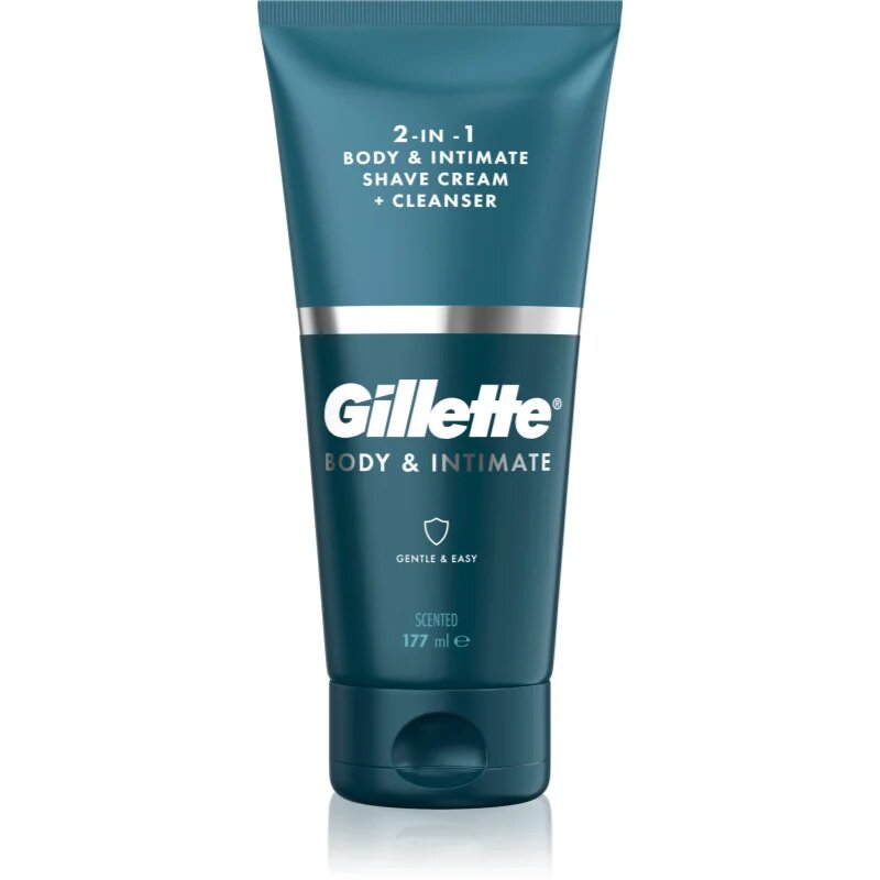 Gillette Body&Intimate 2in1 Shave Cream продукт за бръснене на слабините с измиваща емулсия за мъже 150 мл.