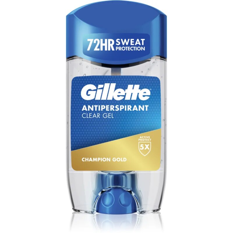 Gillette Champion Gold Antiperspirant Clear Gel гел против изпотяване за мъже 70 мл.