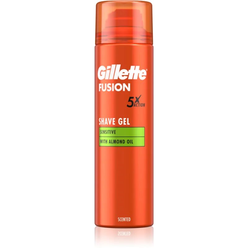 Gillette Fusion5 Sensitive гел за бръснене за чувствителна кожа на лицето 200 мл.