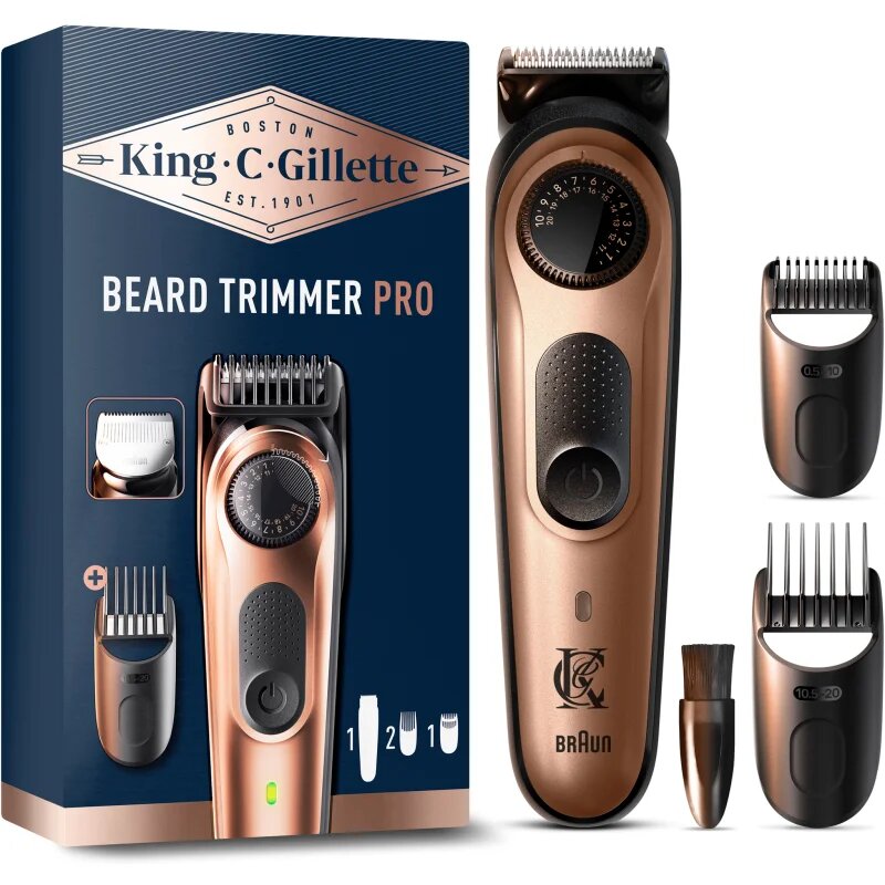 Gillette King C. Beard Trimmer PRO машинка за подстригване на брада за мъже 1 бр.