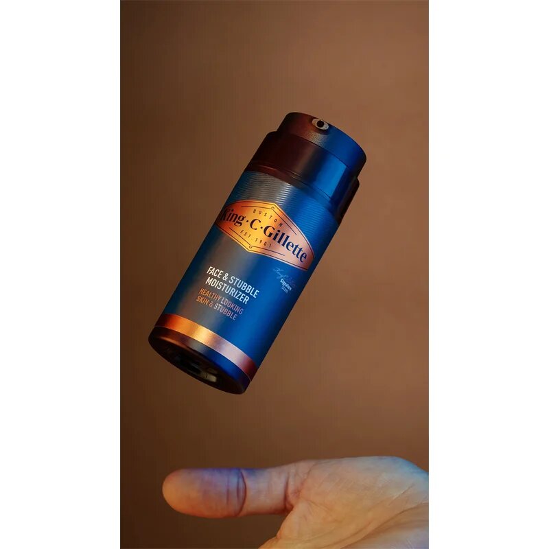 Gillette King C. Face & Stubble Moisturizer хидратиращ крем за лице и брада за мъже 100 мл.