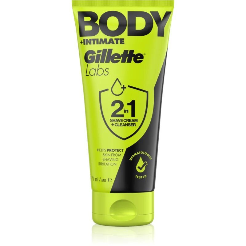 Gillette Labs Body + Intimate пяна за бръснене 2 в 1 177 мл.