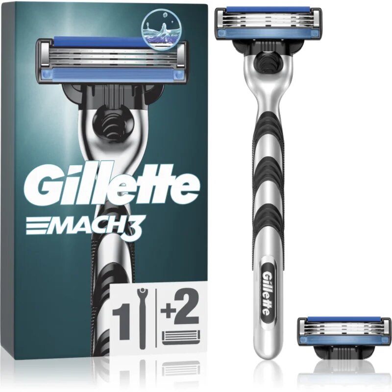 Gillette Mach3 самобръсначка + резервни остриета 2 бр.