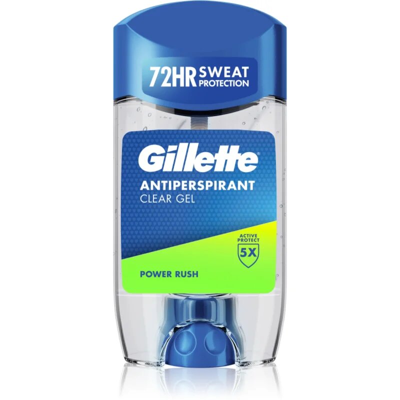 Gillette Power Rush гел против изпотяване за мъже 70 мл.