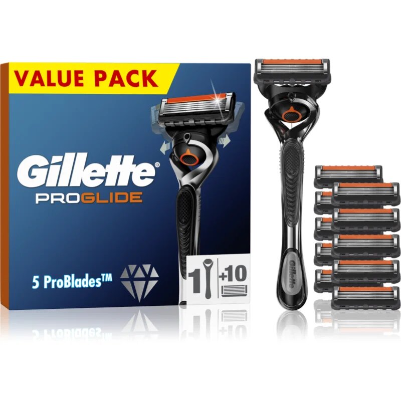 Gillette ProGlide самобръсначка + резервни остриета 10 бр.