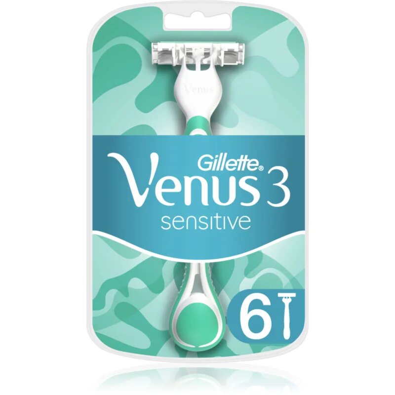 Gillette Venus 3 Sensitive самобръсначки за еднократна употреба 6 бр.