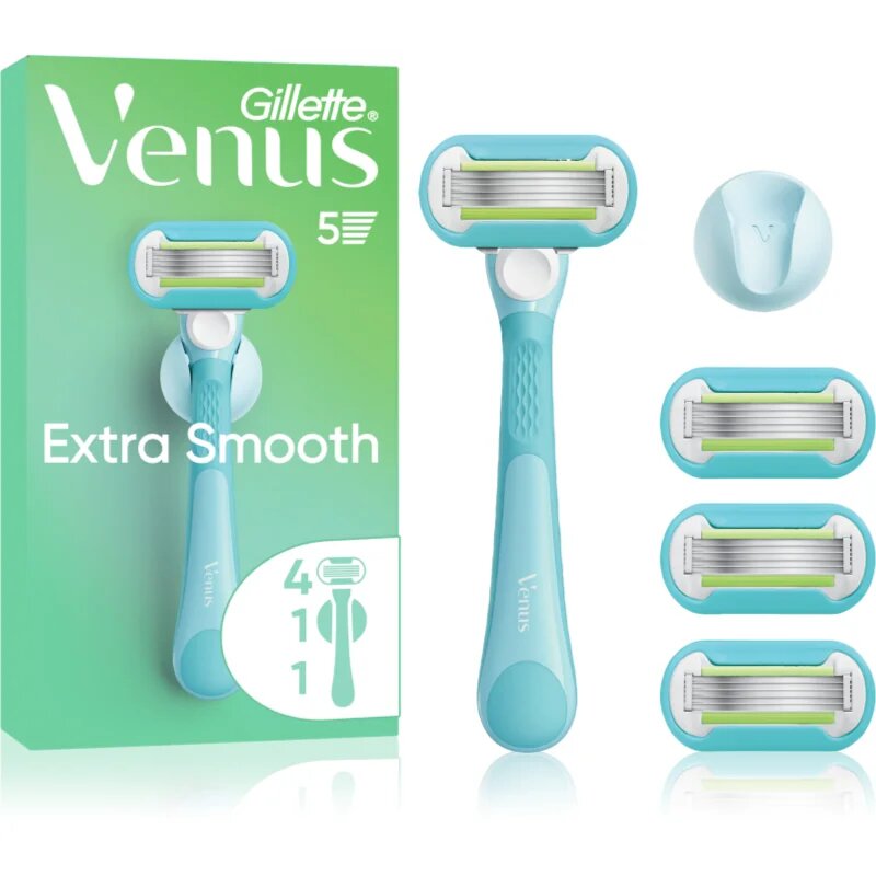 Gillette Venus Extra Smooth дамски епилатор с държач за душ + резервни ножчета 6 бр.