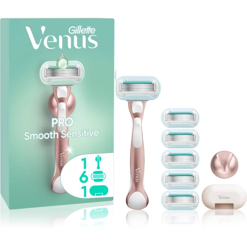 Gillette Venus PRO Smooth Sensitive комплект за бръснене за жени 9 бр.