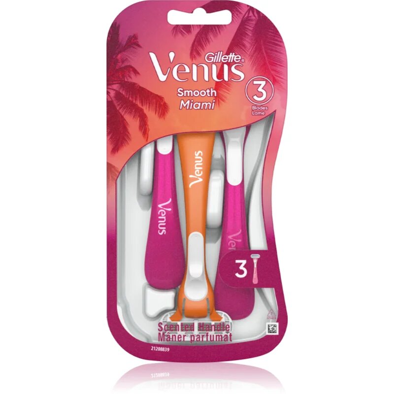 Gillette Venus Smooth Miami самобръсначки за еднократна употреба за жени 3 бр.