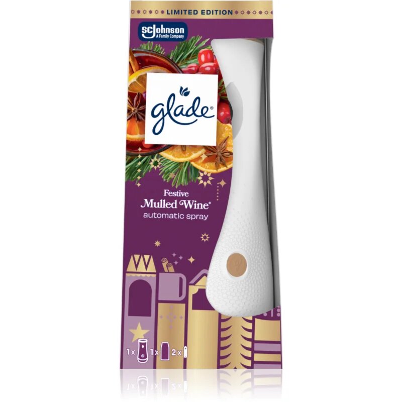 Glade Automatic Spray Festive Mulled Wine автоматичен освежител за въздух с пълнител 269 мл.
