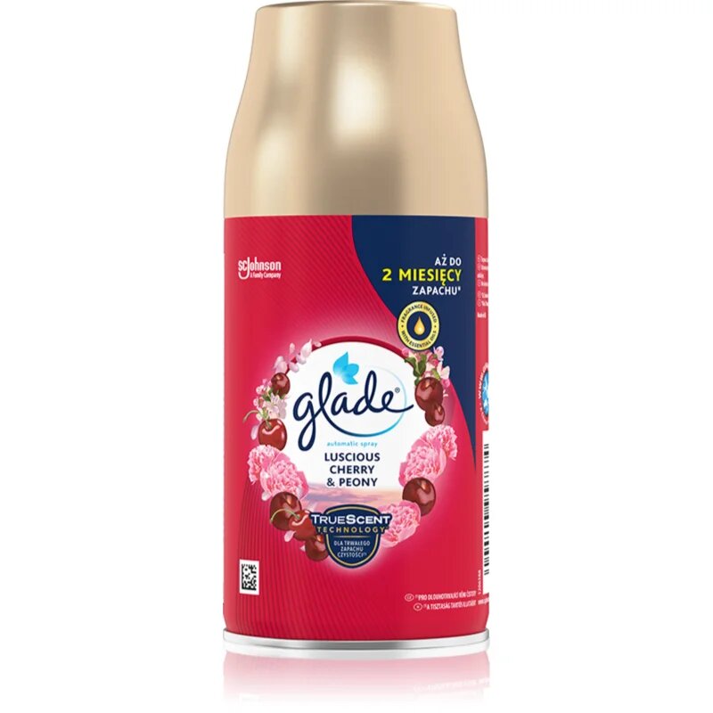 Glade Automatic Spray Luscious Cherry & Peony автоматичен освежител на въздуха пълнител 269 мл.