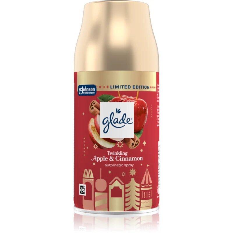 Glade Automatic Twinkling Apple & Cinnamon автоматичен освежител на въздуха пълнител 269 мл.