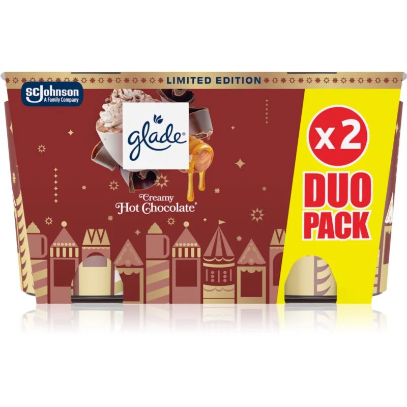 Glade Creamy Hot Chocolate подаръчен комплект 2x112 гр.