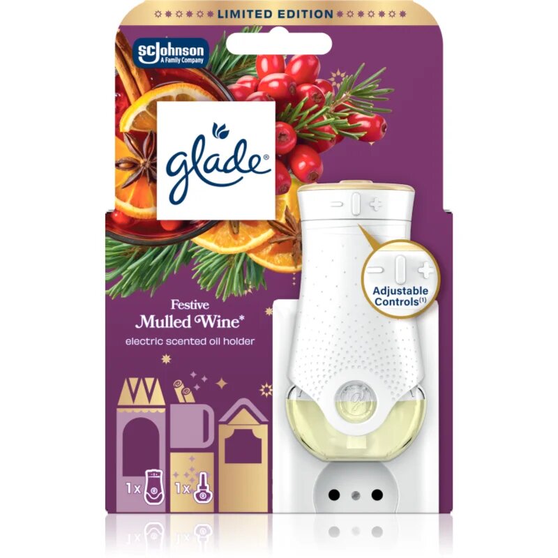 Glade Festive Mulled Wine електрически уред за освежаване на въздуха 20 мл.