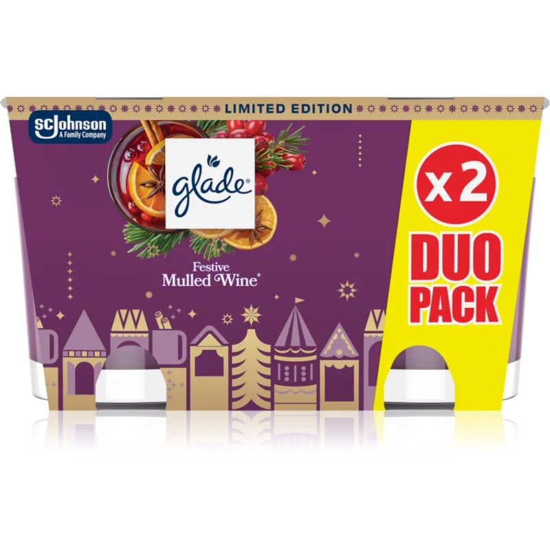 Glade Festive Mulled Wine подаръчен комплект 2x112 гр.