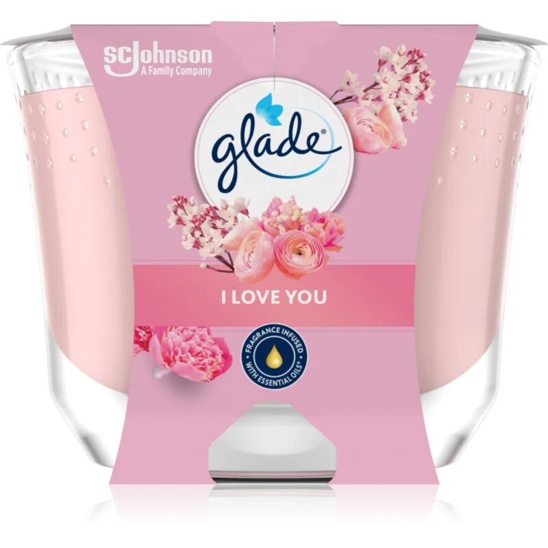 Glade I Love You ароматна свещ 204 гр.