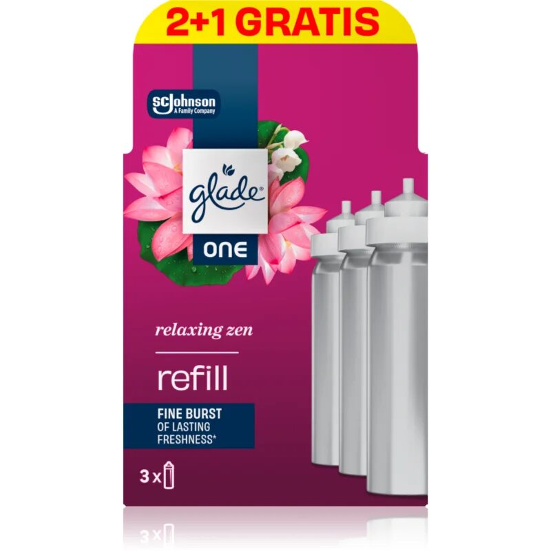Glade ONE Relaxing Zen резервен пълнител за освежител за въздух 3x10 мл.