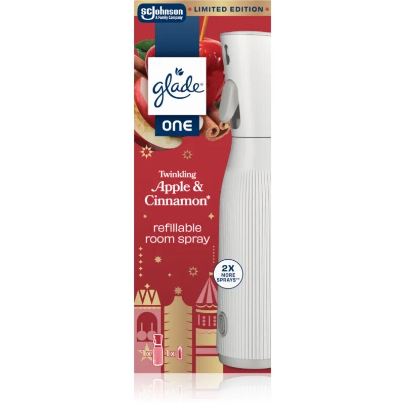 Glade ONE Twinkling Apple & Cinnamon ароматизатор за въздух пълнещ 10 мл.