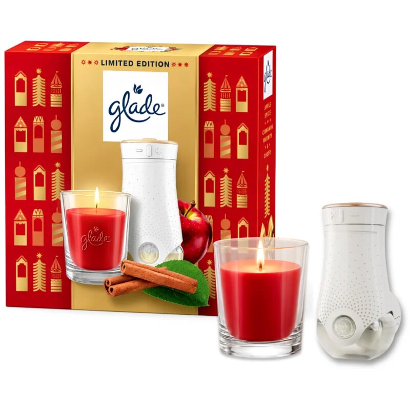 Glade ONE Twinkling Apple & Cinnamon коледен подаръчен комплект