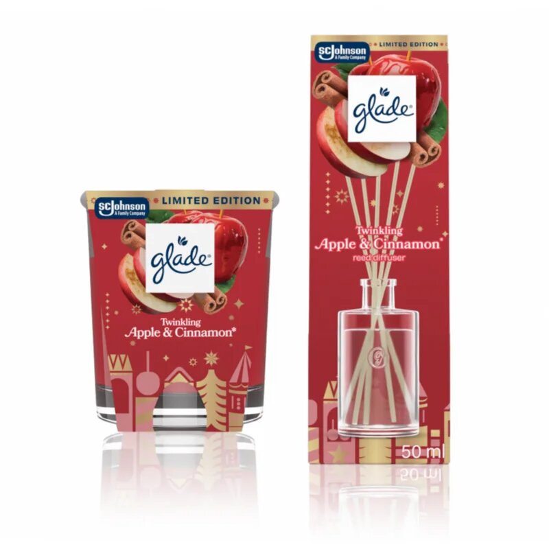 Glade ONE Twinkling Apple & Cinnamon коледен подаръчен комплект