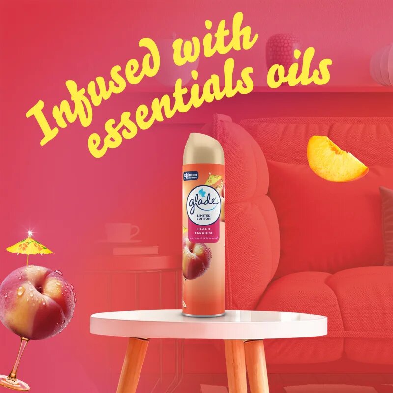 Glade Peach Paradise ароматизатор за въздух 300 мл.