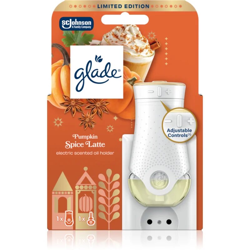 Glade Pumpkin Spice Latte NEW електрически уред за освежаване на въздуха 20 мл.
