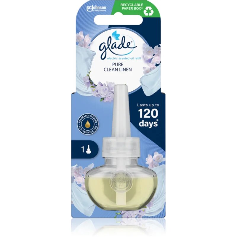Glade Pure Clean Linen пълнител за електрически дифузер 20 мл.