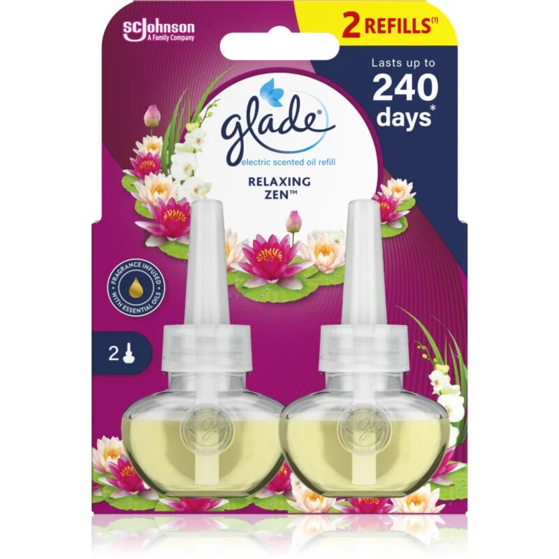 Glade Relaxing Zen пълнител за електрически дифузер 2x20 мл.