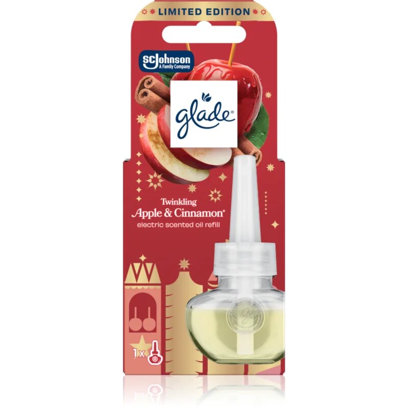 Glade Twinkling Apple and Cinnamon пълнител за електрически дифузер 20 мл.