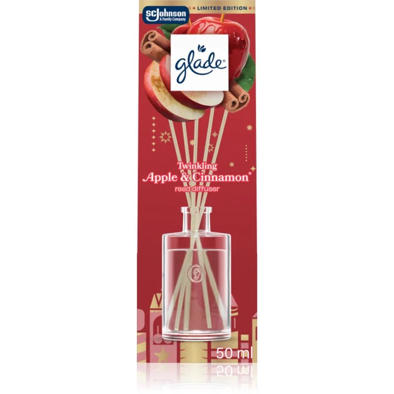 Glade Twinkling Apple & Cinnamon aроматизиращ дифузер с пълнител 50 мл.