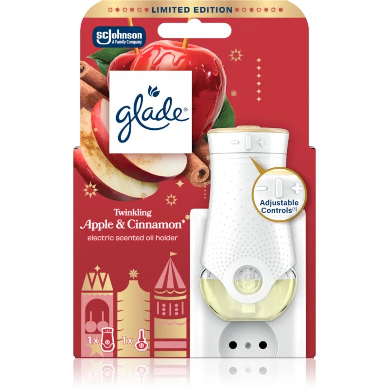 Glade Twinkling Apple & Cinnamon електрически уред за освежаване на въздуха 20 мл.