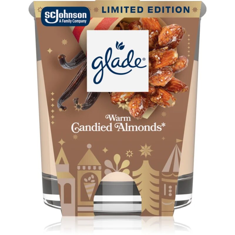Glade Warm Candied Almonds ароматна свещ 112 гр.