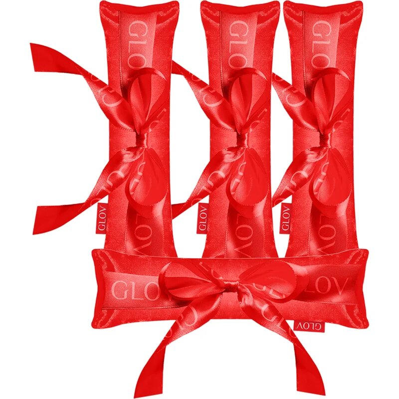 GLOV CoolCurl Ribbon Rollers аксесоар за оформяне на къдрици Red 4 бр.