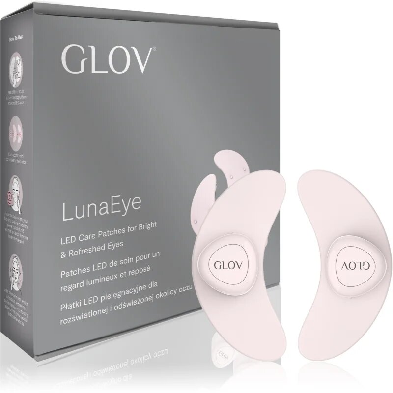 GLOV LunaEye Therapy Patches третираща LED маска против тъмни кръгове под очите 1 бр.