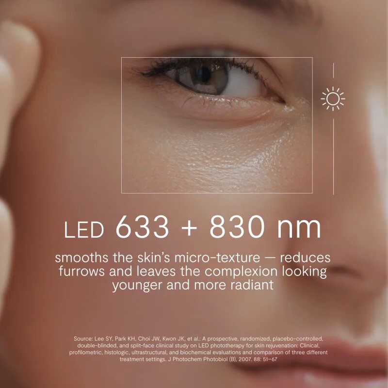 GLOV LunaEye Therapy Patches третираща LED маска против тъмни кръгове под очите 1 бр.