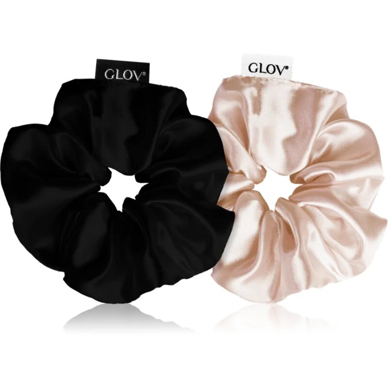 GLOV Scrunchies M ластици за коса Sparkling Wine/Black 2 бр.