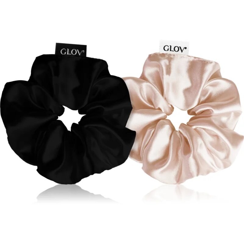 GLOV Scrunchies S ластици за коса Sparkling Wine/Black 2 бр.