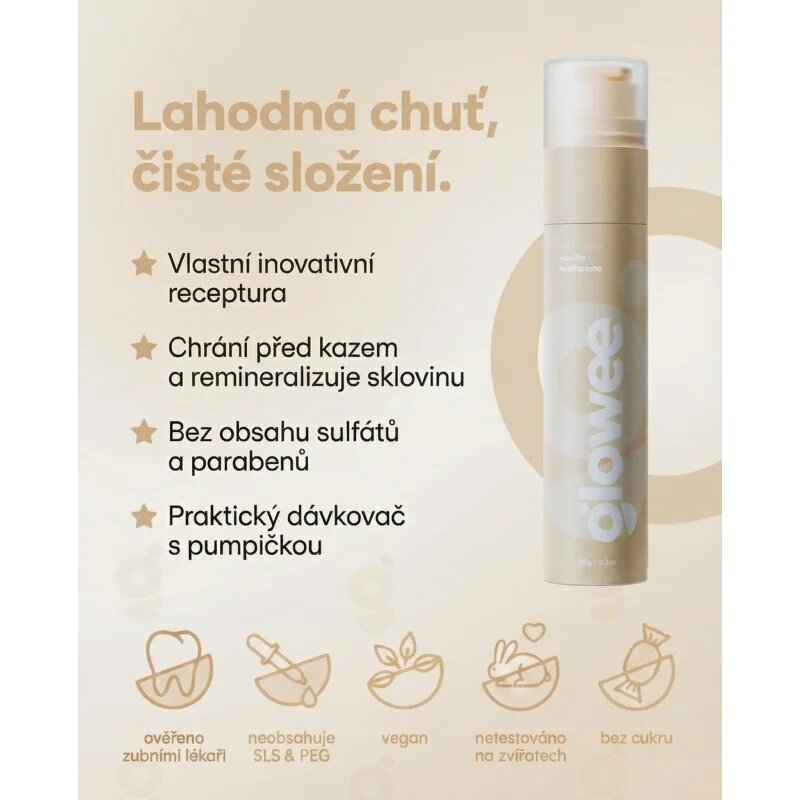 Glowee Vanilla избелваща паста за зъби Vanilka 60 гр.