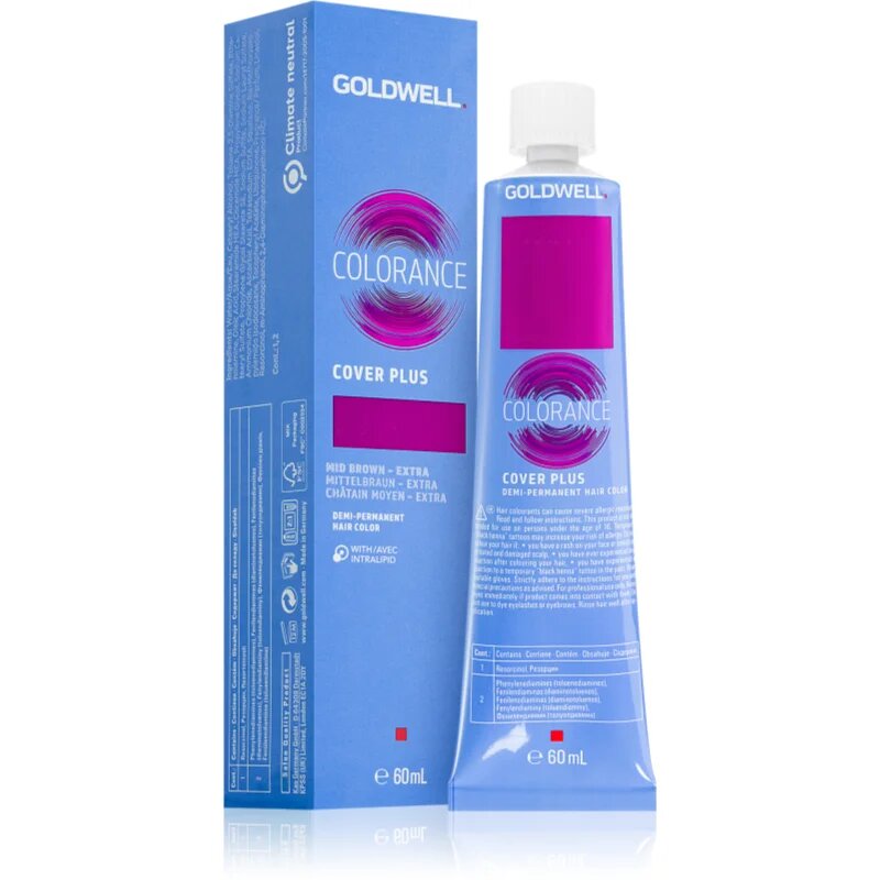 Goldwell Colorance Cover Plus полуперманентна тонираща боя за коса без амоняк цвят 4NN 60 мл.