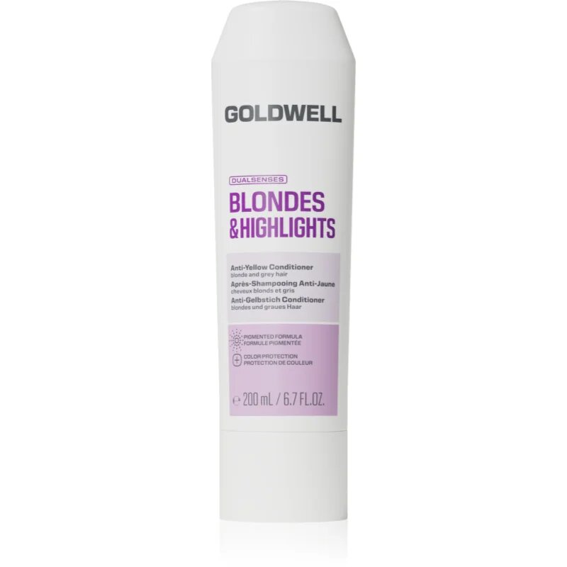 Goldwell Dualsenses Blondes & Highlights Anti-Yellow Conditioner балсам неутрализиращ жълтеникавите оттенъци 200 мл.