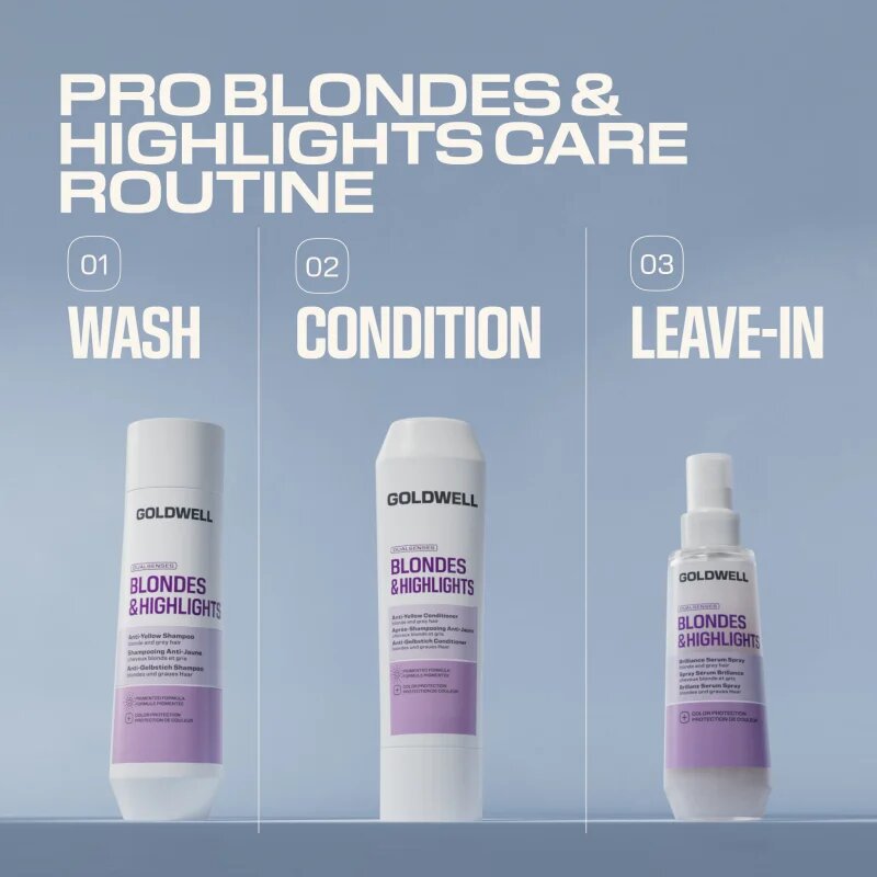 Goldwell Dualsenses Blondes & Highlights Anti-Yellow Conditioner балсам неутрализиращ жълтеникавите оттенъци 200 мл.