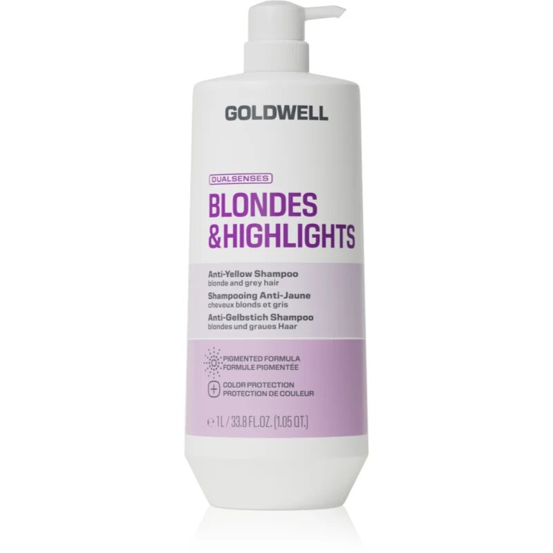 Goldwell Dualsenses Blondes & Highlights Anti-Yellow Shampoo шампоан неутрализиращ жълтеникавите оттенъци 1000 мл.