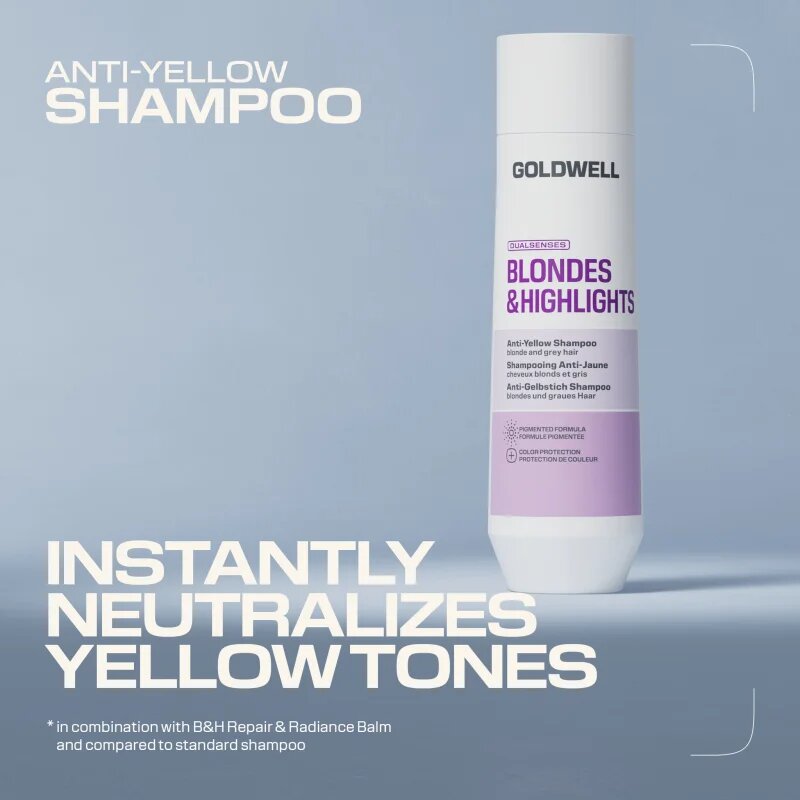 Goldwell Dualsenses Blondes & Highlights Anti-Yellow Shampoo шампоан неутрализиращ жълтеникавите оттенъци 250 мл.