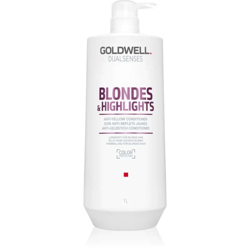 Goldwell Dualsenses Blondes & Highlights балсам за руса коса неутрализиращ жълтеникавите оттенъци 1000 мл.