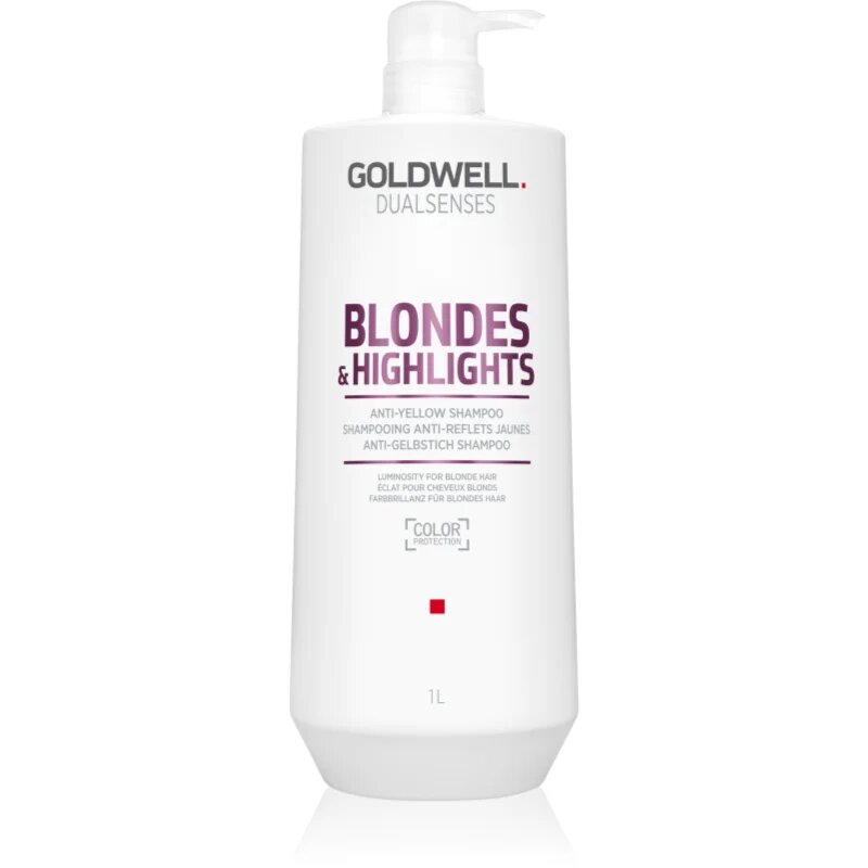 Goldwell Dualsenses Blondes & Highlights шампоан за руса коса неутрализиращ жълтеникавите оттенъци 1000 мл.